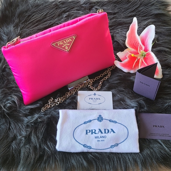 Prada Handbags - 💯% GENUINE PRADA PADDED NYLON CHAIN BAG